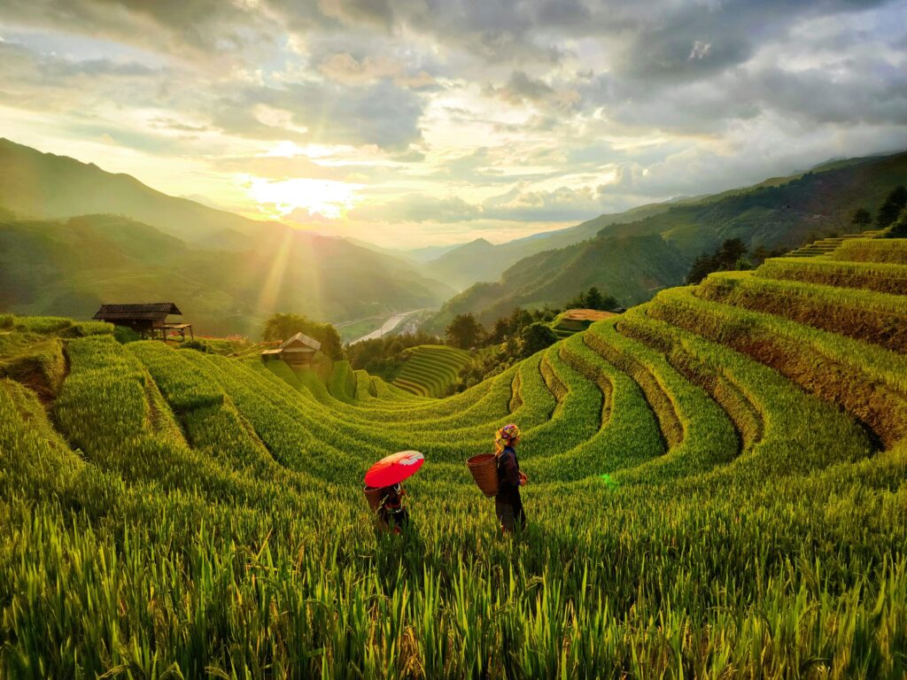 cuộc sống yên bình của người dân mù cang chải